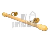 Οικονομική κουπαστή σκάλας, ξύλινη Φ35, σετ κομπλέ