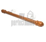 Οικονομική κουπαστή σκάλας, ξύλινη Φ35, σετ κομπλέ