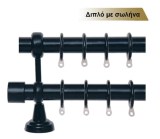 Οικονομικά κουρτινόξυλα Φ25, Γ1 νίκελ ματ