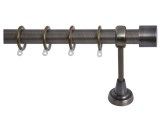 Οικονομικά κουρτινόξυλα Φ25, Γ10 μπρονζέ