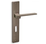 Πόμολα πόρτας Convex 1535 ματ αντικέ με πλάκα