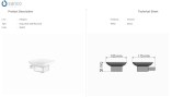 Διαστάσεις για Σαπουνοθήκη Μπάνιου με πιατάκι Sanco Allegory 25602
