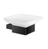 Σαπουνοθήκη Μπάνιου με πιατάκι Sanco Minimal 24202-116 Black Mat (5 αποχρώσεις)