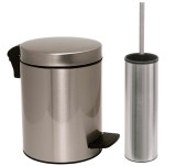 Σετ χαρτοδοχείο 8 λίτρων με πιγκάλ Pam & Co, ίνοξ