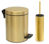 Σετ χαρτοδοχείο 8 λίτρων με πιγκάλ Pam & Co, ίνοξ