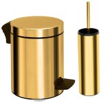 Σετ χαρτοδοχείο 8 λίτρων με πιγκάλ Pam & Co, ίνοξ