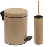 Σετ χαρτοδοχείο 8 λίτρων με πιγκάλ Pam & Co, ίνοξ