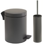 Σετ χαρτοδοχείο 8 λίτρων με πιγκάλ Pam & Co, ίνοξ