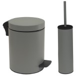 Σετ χαρτοδοχείο 8 λίτρων με πιγκάλ Pam & Co, ίνοξ