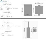 Σετ χαρτοδοχείο 5 λίτρων με πιγκάλ Sanco σε 17 αποχρώσεις