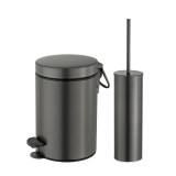 Σετ Χαρτοδοχείο 3 Λίτρων Με Πιγκάλ Sanco 90689-122 Graphite Dark Soft Close