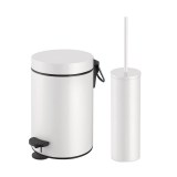 Σετ χαρτοδοχείο 3 λίτρων με πιγκάλ Sanco White Mat