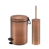 Σετ χαρτοδοχείο 3 λίτρων με πιγκάλ Sanco Old Copper Mat