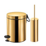 Σετ Χαρτοδοχείο 5 Λίτρων Με Πιγκάλ Sanco 90680-A05 Gold 24k Soft Close