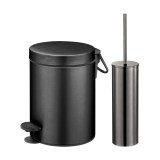 Σετ Χαρτοδοχείο 5 Λίτρων Με Πιγκάλ Sanco 90680-ΑB23 Brushed Metal Gun Soft Close