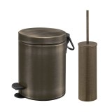 Σετ Χαρτοδοχείο 5 Λίτρων Με Πιγκάλ Sanco 90680-DM25 Dark Bronze Mat Soft Close