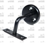 Ξύλινη κουπαστή σκάλας τύπου ωμέγα, σε κερασιά - χρυσό ματ