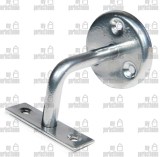 Ξύλινη κουπαστή σκάλας τύπου ωμέγα, σε κερασιά - χρυσό ματ