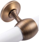 Στήριγμα κουπαστής Φ35, ίσιο κλειστό σε 4 αποχρώσεις