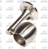 Κουπαστή σκάλας Φ35 ινοξ , σετ κομπλε