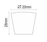 Πομολάκι Viometale 01.122 νίκελ ματ