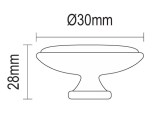 Πομολάκι Viometale 01.148 μπρονζέ - flower