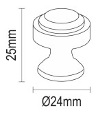 Πομολάκι Viometale 01.158 νίκελ ματ