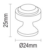 Πομολάκι Viometale 01.159 νίκελ ματ