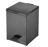 Χαρτοδοχείο Μπάνιου 5 Λίτρων Sanco 90677-AB23 Brushed Metal Gun Soft Close