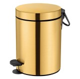 Χαρτοδοχείο μπάνιου 5 λίτρων Sanco 90680 Brushed Gold 24k
