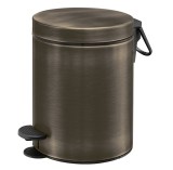 Χαρτοδοχείο Μπάνιου 5 Λίτρων Sanco 90680-DM25 Dark Black Mat Soft Close