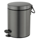 Χαρτοδοχείο Μπάνιου 5 Λίτρων Sanco 90680-M118 Anthracite Grained Soft Close