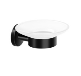 Σαπουνοθήκη Μπάνιου με πιατάκι Sanco Ergon Colors 25902-116 Black Mat (σε 5 αποχρώσεις)
